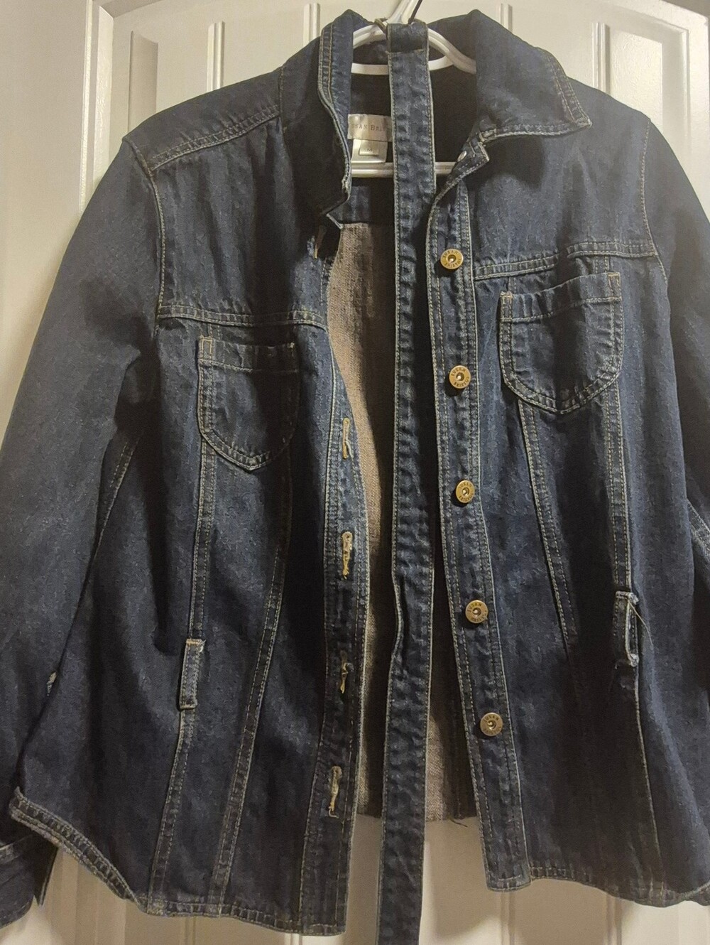 👖Womens Vintage Susan Bristol Denim Jacket With Belt Size Medium